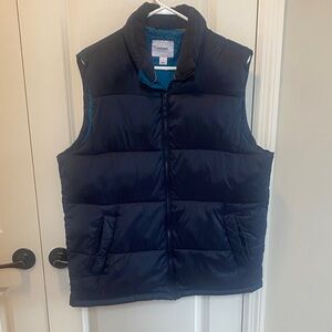 Old Navy Men's Dark Navy Quilted Puffer Vest